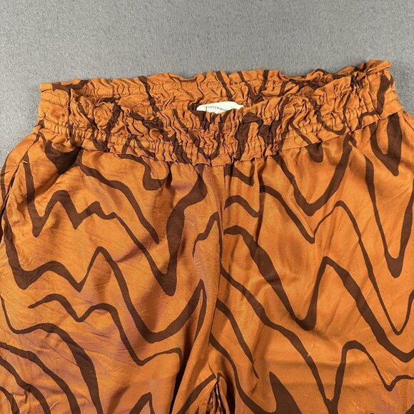 S by Anthropologie Pants Womens Small Wide Leg Pull On Zigzag Pattern Viscose - Picture 5 of 11